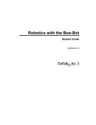 Robotics with the Boe-Bot Text v3.0 - Parallax, Inc.