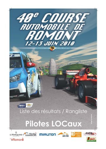 Pilotes LOCaux - Course automobile de romont