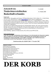 Niederösterreichischen 01. Oktober 2003 ... - NBBV