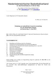 Niederösterreichischer Basketballverband - NBBV