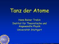 Tanz der Atome - Institut für Theoretische und Angewandte Physik ...