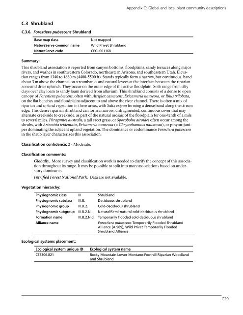 Vegetation Classification and Mapping Project Report - USGS