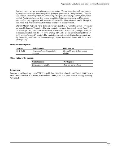 Vegetation Classification and Mapping Project Report - USGS