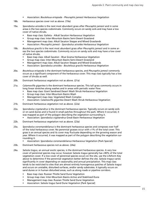 Vegetation Classification and Mapping Project Report - USGS