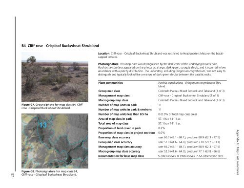 Vegetation Classification and Mapping Project Report - USGS