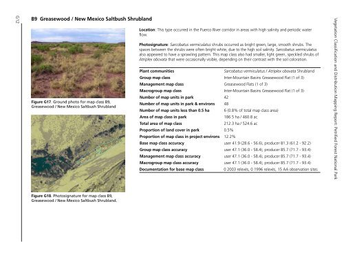 Vegetation Classification and Mapping Project Report - USGS