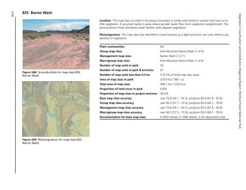 Vegetation Classification and Mapping Project Report - USGS