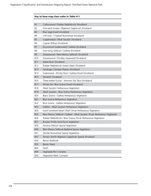 Vegetation Classification and Mapping Project Report - USGS