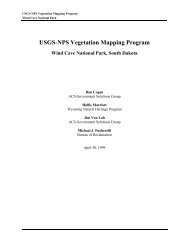 Vegetation Classification and Mapping Project Report - the USGS