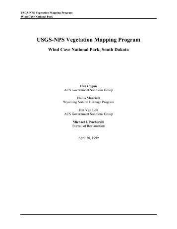Vegetation Classification and Mapping Project Report - the USGS