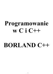Programowanie w C++ Borland Builder - WyÅ¼sza SzkoÅa Informatyki ...