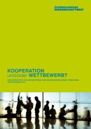 KOOPERATION und/oder WETTBEWERB? - Österreichischer ...