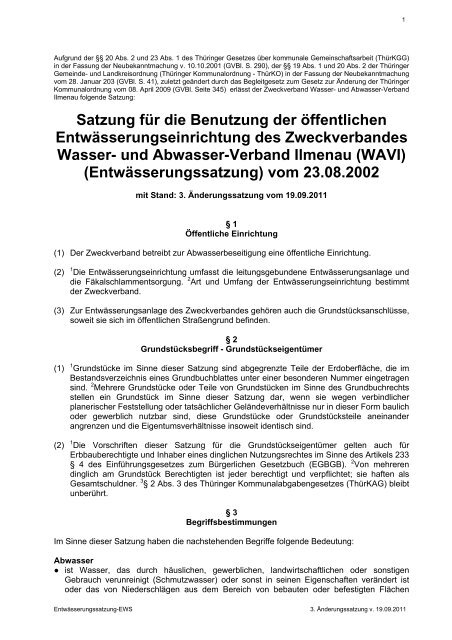 5 EWS 01.pdf - Wasser- und Abwasser Verband Ilmenau