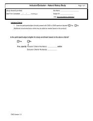 Inclusion/Exclusion CRF - Cure CMD