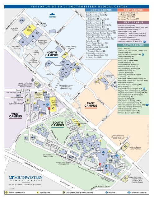 NORTH CAMPUS WEST CAMPUS SOUTH ... - UT Southwestern