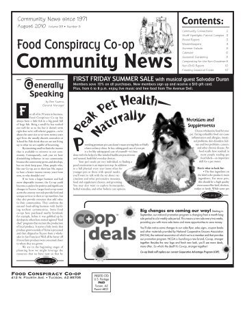 8.10 Co-op Newsletter.indd - Food Conspiracy Cooperative