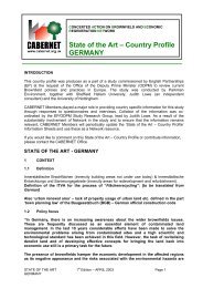 State of the Art â Country Profile GERMANY - CABERNET