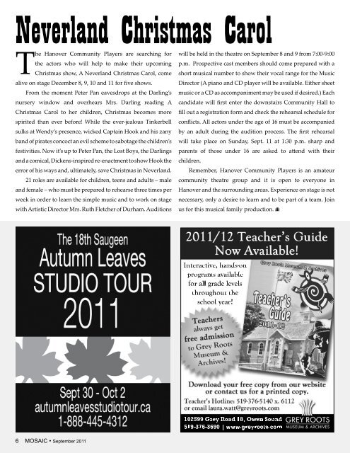 SEPTEMBER 2011 Vol. 19 No. 3 - Mosaic