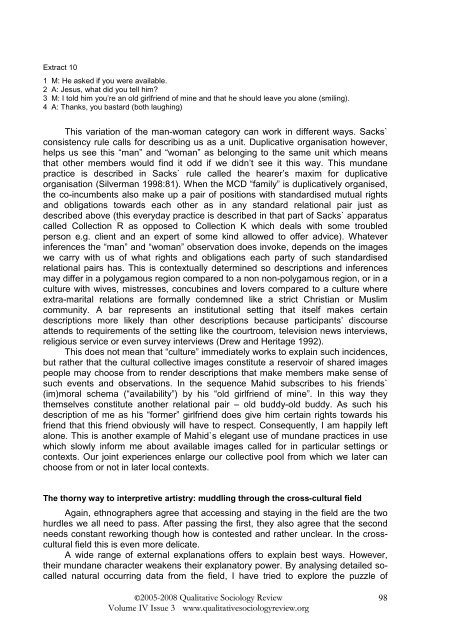 volume IV is 3 - Qualitative Sociology Review