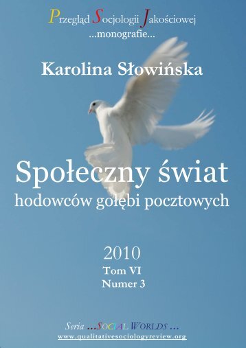 SpoÅeczny Åwiat hodowcÃ³w goÅÄbi pocztowych - Qualitative ...