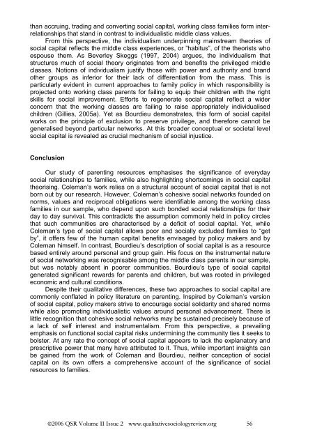 Gillies, V. and Edwards, R. - Qualitative Sociology Review