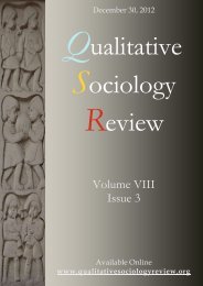 Download this issue - Qualitative Sociology Review