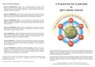A Framework for Leadership in Queensland Catholic Schools