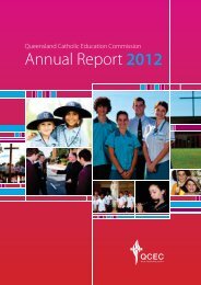 2012 QCEC Annual Report - Queensland Catholic Education ...