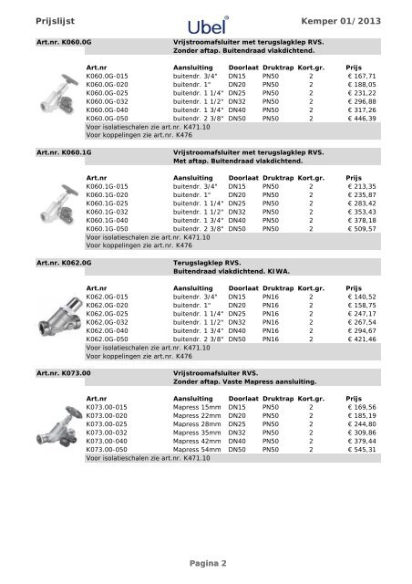 Prijslijst Kemper februari 2012.xlsx - catalogus-beheer.nl