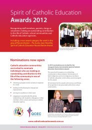 Spirit of Catholic Education Awards 2012 Flyer - Queensland ...