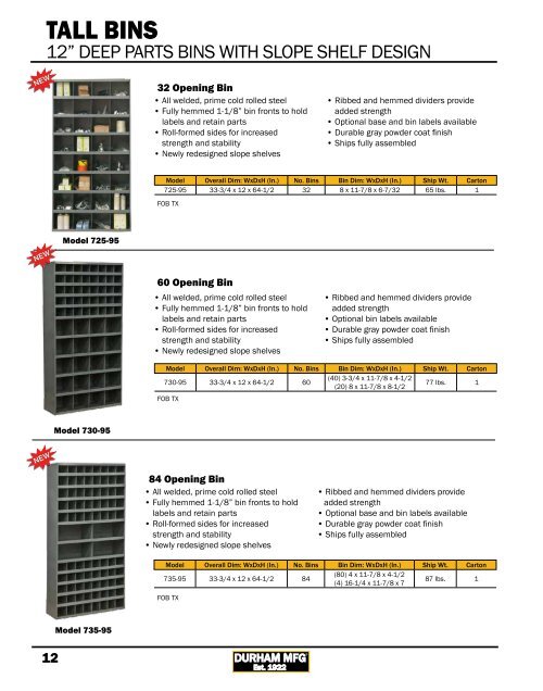 Our New and Improve Durham Catalog - Durham Manufacturing