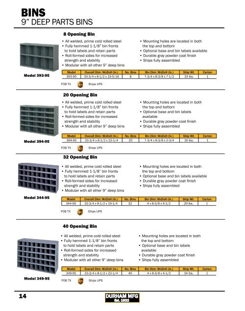 Our New and Improve Durham Catalog - Durham Manufacturing