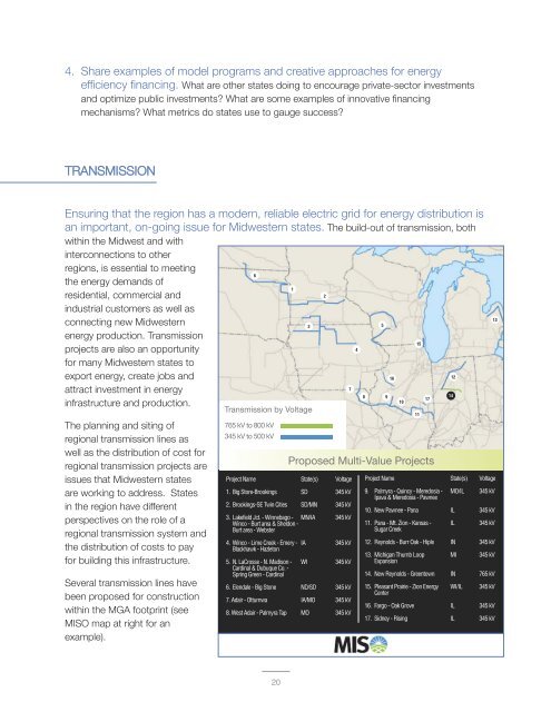 Energy Action Paper - Midwestern Governors Association