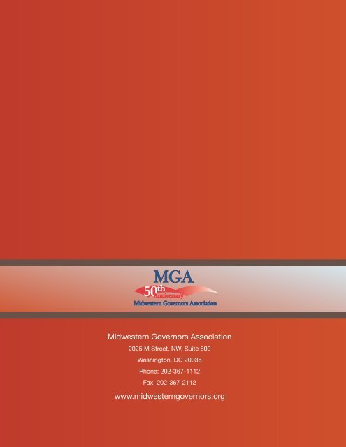 Energy Action Paper - Midwestern Governors Association