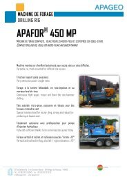 Foreuse 450MP - Apageo