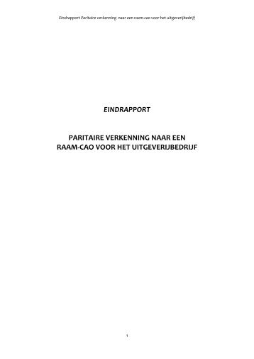 eindrapport van de studiecommissie - Het Uitgeverijbedrijf