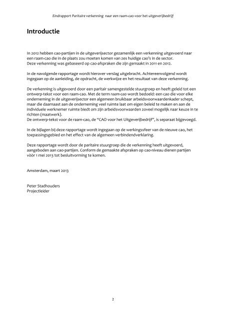eindrapport van de studiecommissie - Het Uitgeverijbedrijf