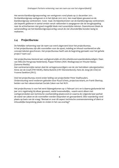 eindrapport van de studiecommissie - Het Uitgeverijbedrijf