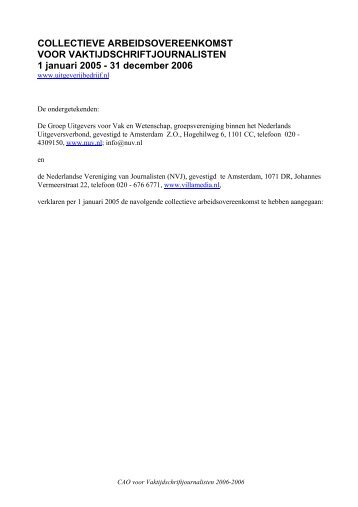 Tekst CAO VAK 2005-2006 v2.14 - Het Uitgeverijbedrijf