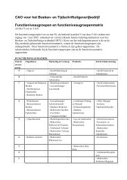 Functieniveaumatrix CAO BTU - Het Uitgeverijbedrijf