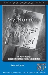 June 1-26, 2011 by Aaron Posner adapted from the novel by Chaim ...