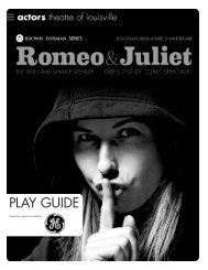 Romeo and Juliet Play Guide - Actors Theatre of Louisville