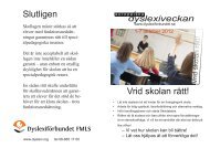 Dyslexiveckan Folder VridSkolan.indd - DyslexifÃ¶rbundet FMLS