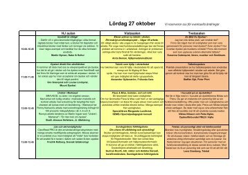 LÃ¶rdag 27 oktober - DyslexifÃ¶rbundet FMLS