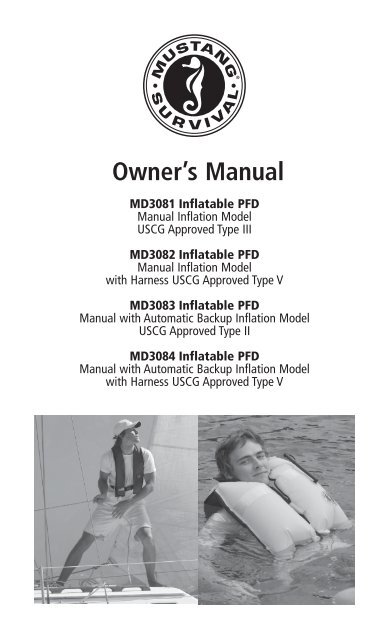 Owner's Manual - Mustang Survival