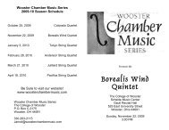 Borealis Wind Quintet - Wooster Chamber Music Series