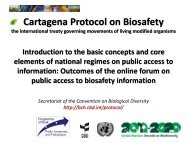 Cartagena Protocol on Biosafety - Biosafety Clearing-House