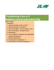 Fundraising from A-Z Introduction to successful project proposal ...