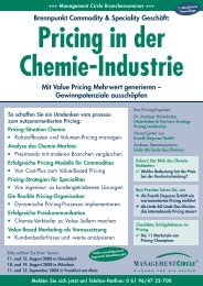 Pricing in der Chemie-Industrie - hinterhuber.com