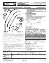 Shure Microflex MX400 Series Gooseneck ... - All Pro Sound